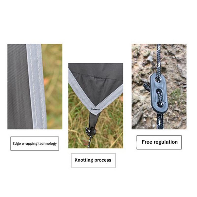 Hammock Rain Tarp - RTENTE-방수 백패킹용 야외 캠핑 타프 9.8X9.8Ft