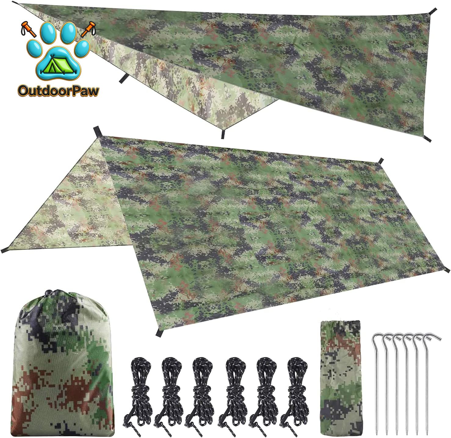 Hammock Rain Tarp - 해먹 레인 플라이 텐트 타프 3*3M