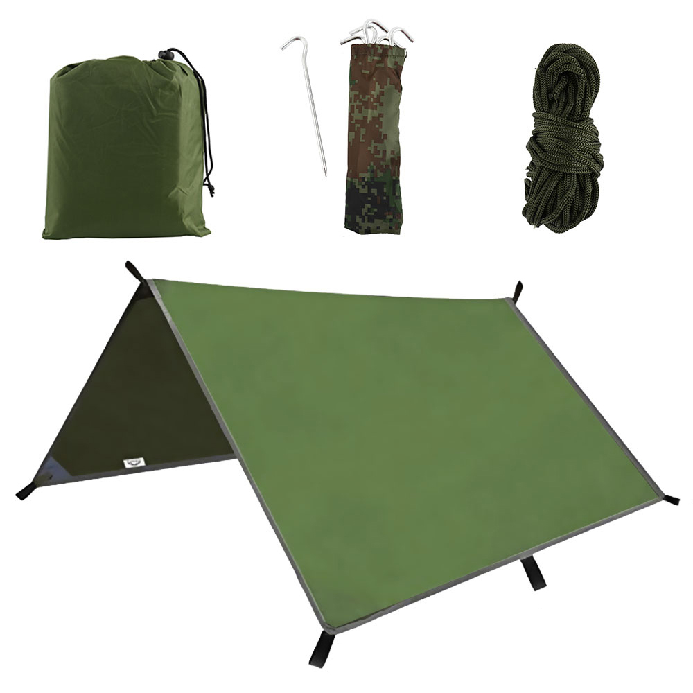 Hammock Rain Tarp - 3x3m 방수 차양막 텐트 타프, 해변