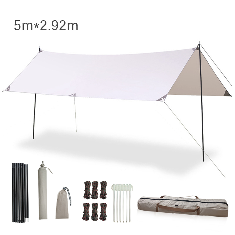 438*292cm 육각형 100% 방수 레인 플라이 타 - Hammock Rain Tarp 리뷰 및 가격
